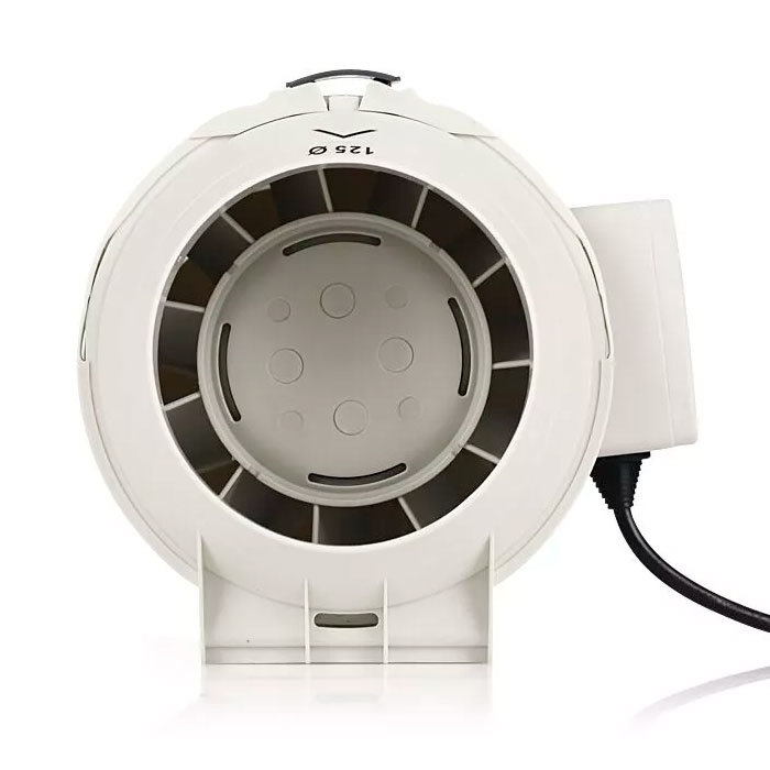 Малошумный канальный вентилятор Dastech HF-125P