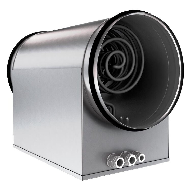 Круглый канальный нагреватель Dastech Air Omega KWE 100/0.5 электрический