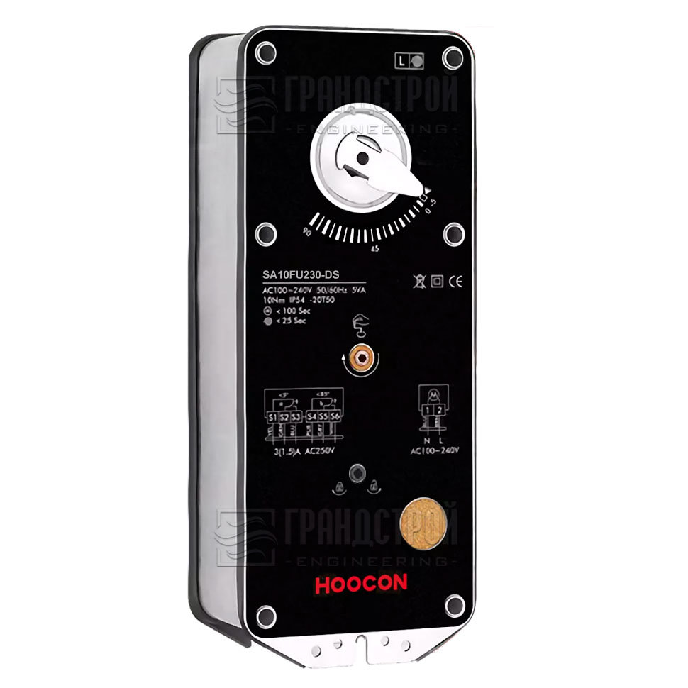 Электропривод Hoocon SA10FU24-DS 10Нм/24В с возвратной пружиной